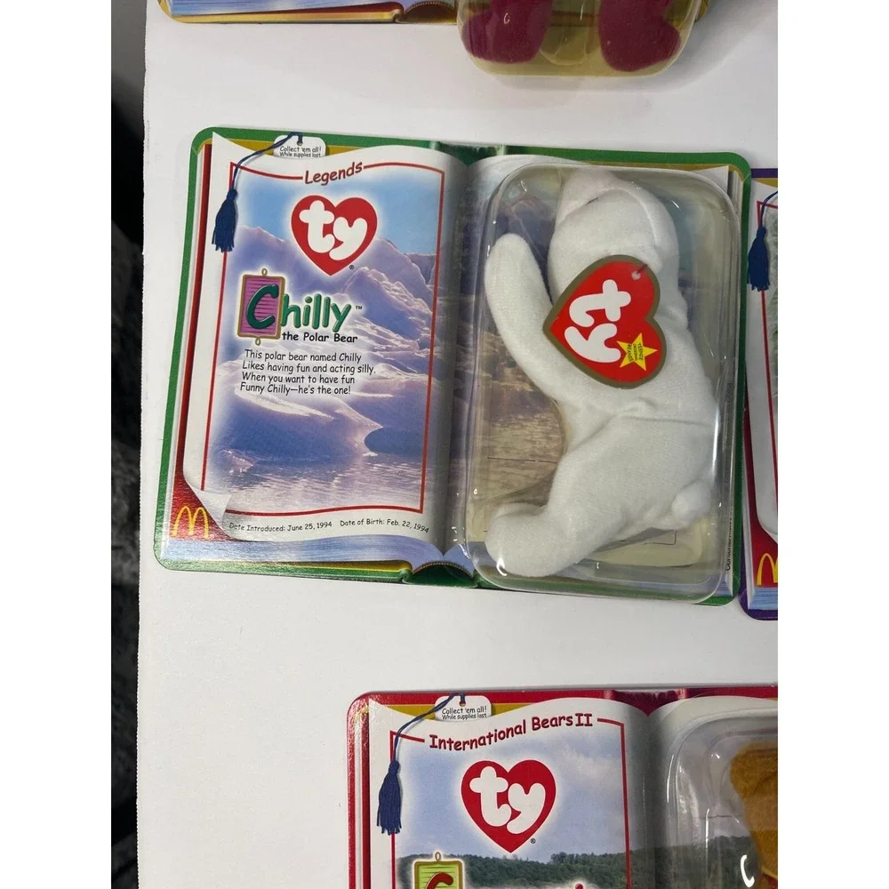2000 TY Teenie Beanie Babies International McDonalds Toys Complete Set of 11‎